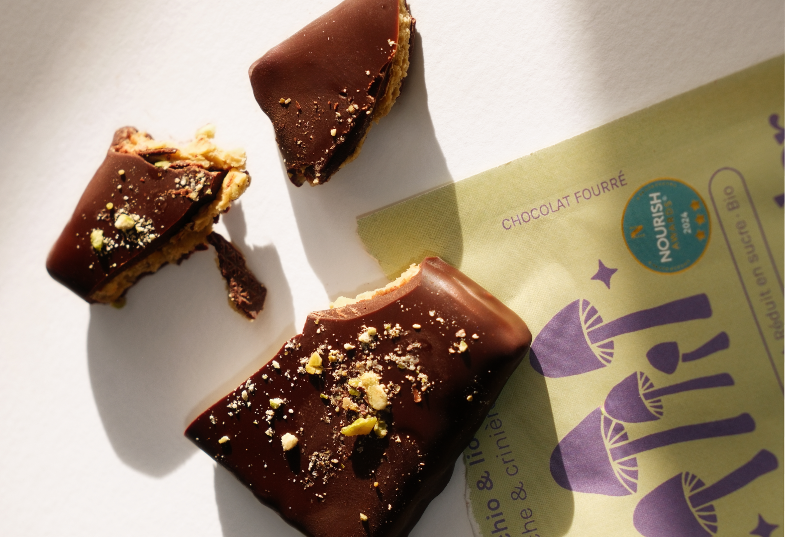 Pistachio & Lion's Mane Chocolates