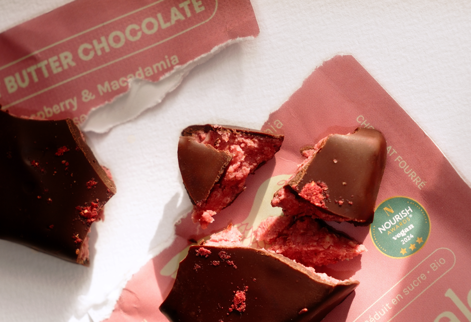Raspberry & Macadamia Chocolates