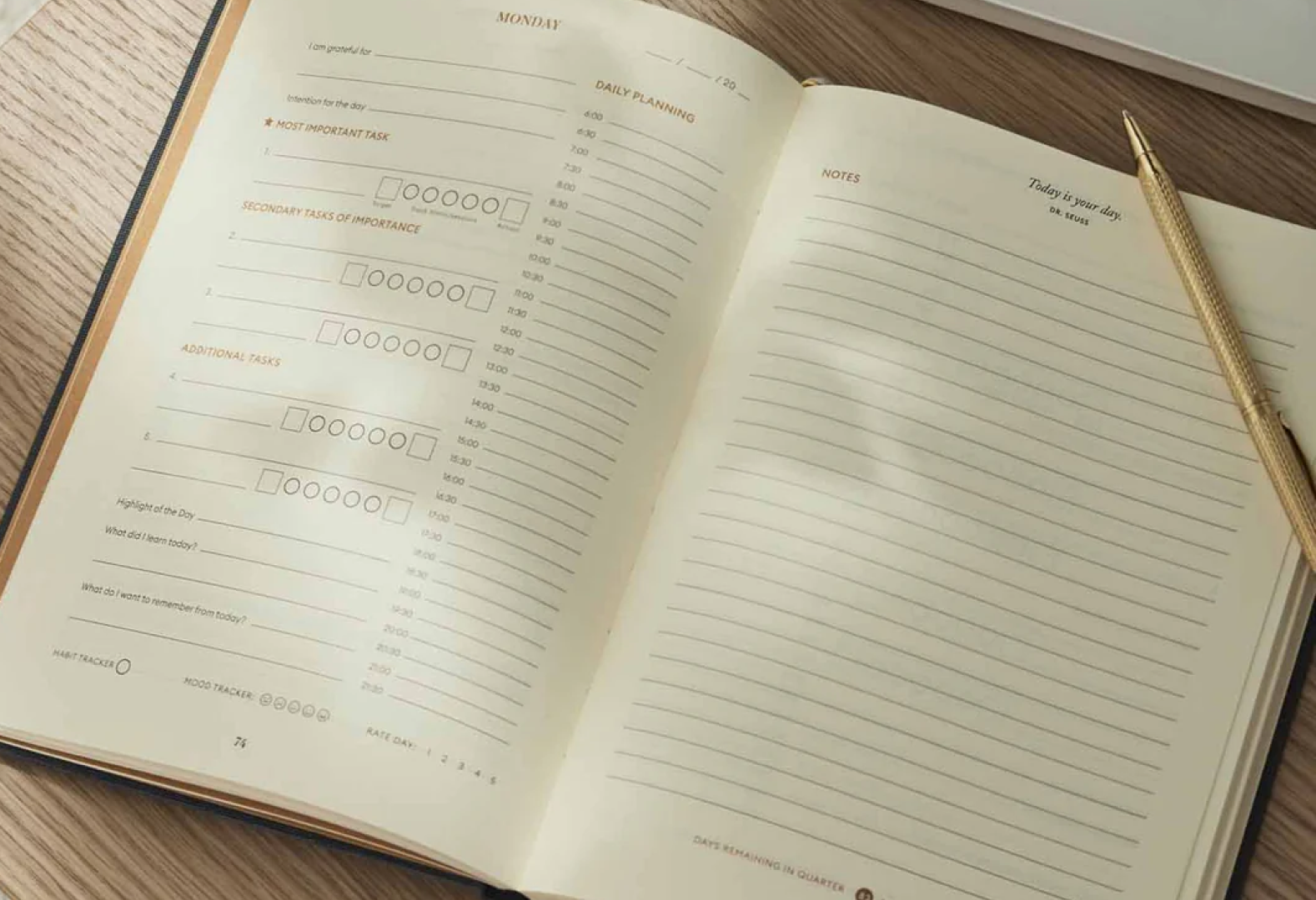 Quarterly Productivity Planner