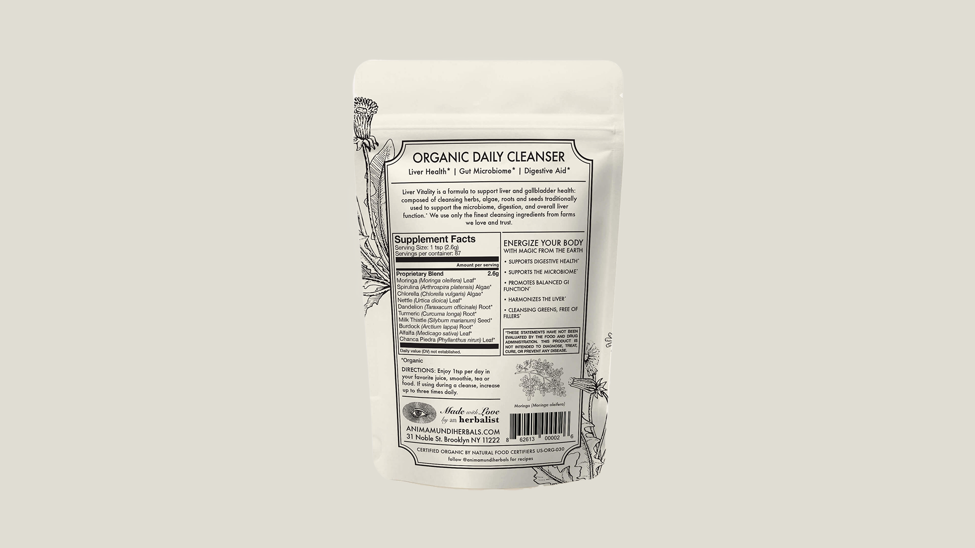 LIVER VITALITY Greens | Organic Daily Cleanser