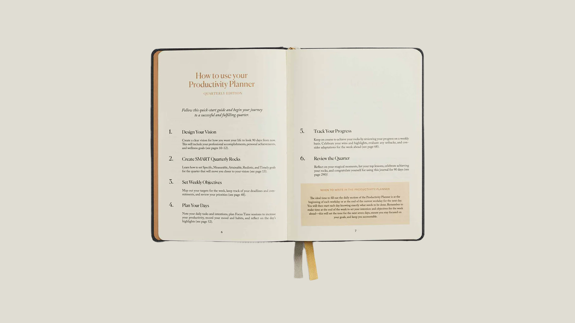 Quarterly Productivity Planner