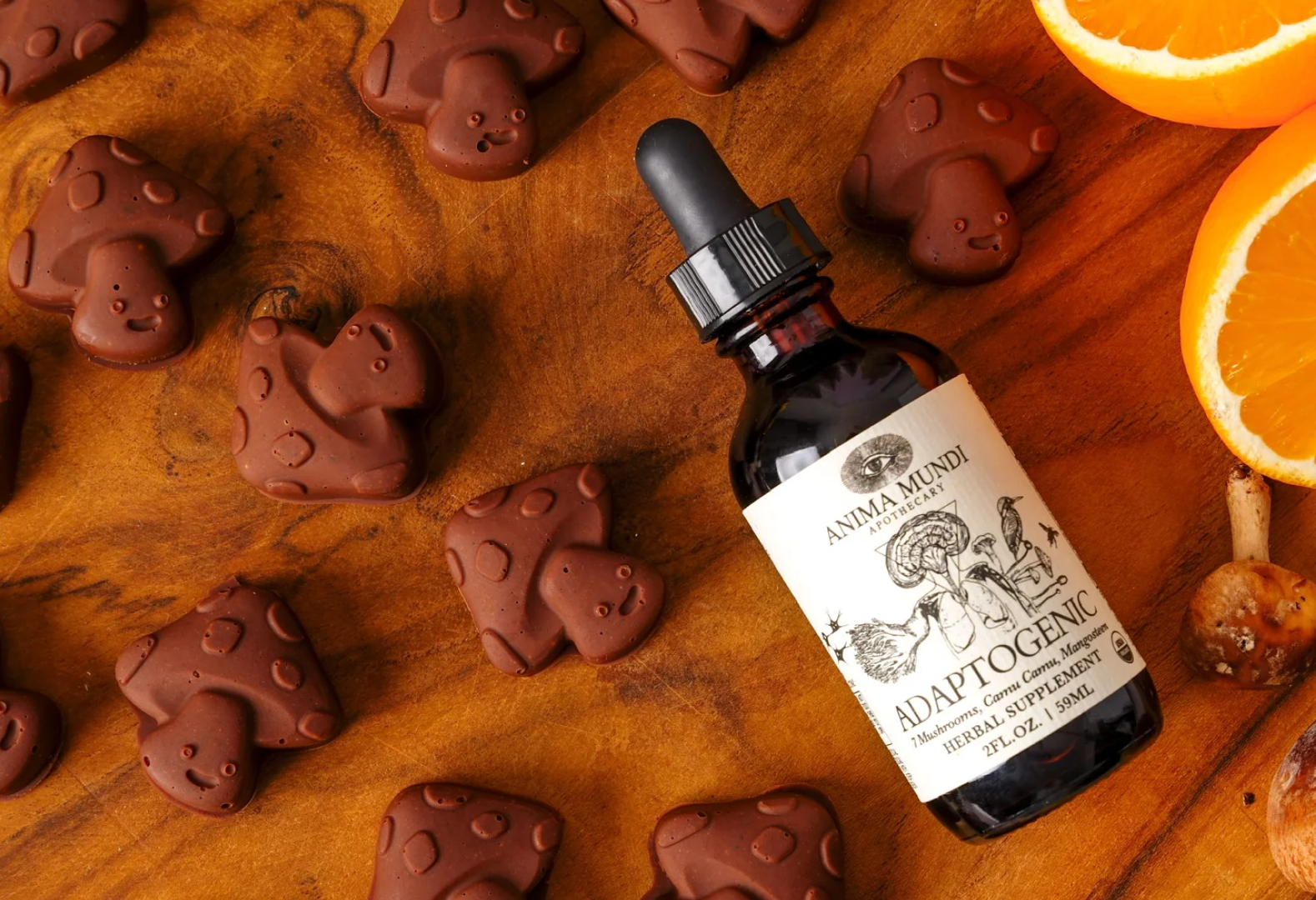 ADAPTOGENIC Tonic | Organic, 7 Mushrooms, Camu Camu, Mangosteen